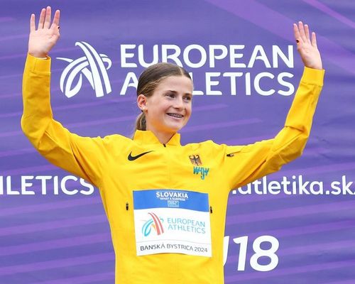 Julia Ehrle (LG farbtex Nordschwarzwald; hier bei der U18-EM 2024) wird U20-Weltmeisterin im "Classic Trail" bei der Trail-WM in Canfranc (Spanien)