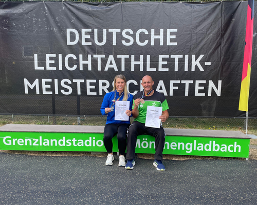 Deutsche Meisterschaften in Mönchengladbach  Drei Athleten, drei Disziplinen, drei Medaillen