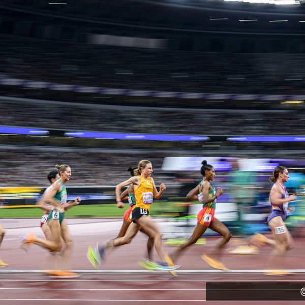 Elena Burkard (LG farbtex Nordschwarzwald) im Vorlauf über 5.000 Meter.